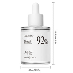 100ml 92% Snail Soothing Facial Essence Multi in One Skin Care Hydrating and Moisturizing Face Serum