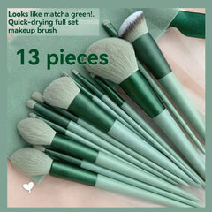 13 PCS Makeup Brush Ultra Soft Fiber Makeup Tool Loose Powder Eyeshadow Lip Concealer Blush Foundation Soft Hair Beauty Makeup
