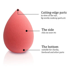 Black Makeup Applicator Super Soft Sponge Powder Blender Smooth Foundation Contour Blending Puff