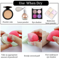 Black Makeup Applicator Super Soft Sponge Powder Blender Smooth Foundation Contour Blending Puff