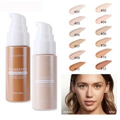 Liquid Foundation Effective Concealer Waterproof Sweat-resistant Makeup Professional Cosmetics