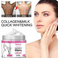 Face Body Brightening Cream Thigh Underarm Inner Melanin Lightening Lotion Gentle Nourishing Improve Dull Brighten Skin Care